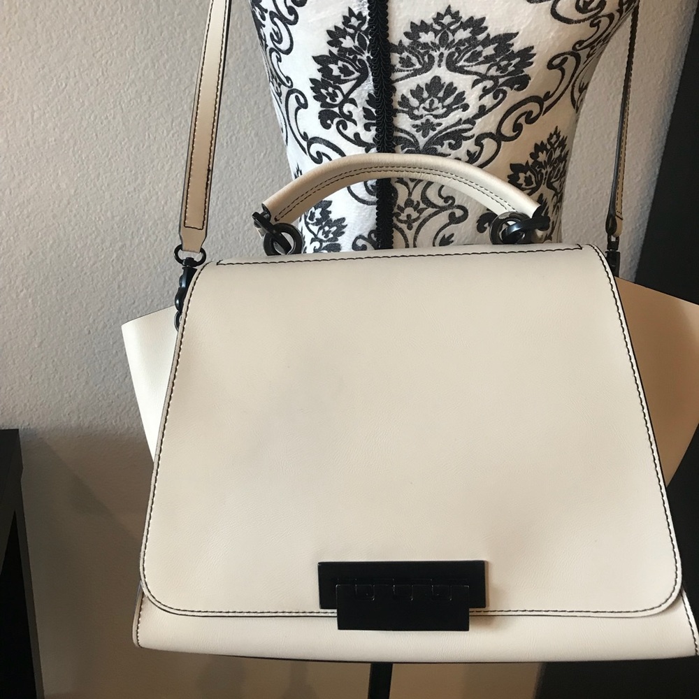 Zac Posen white leather crossbody bag - Picture 2 of 5